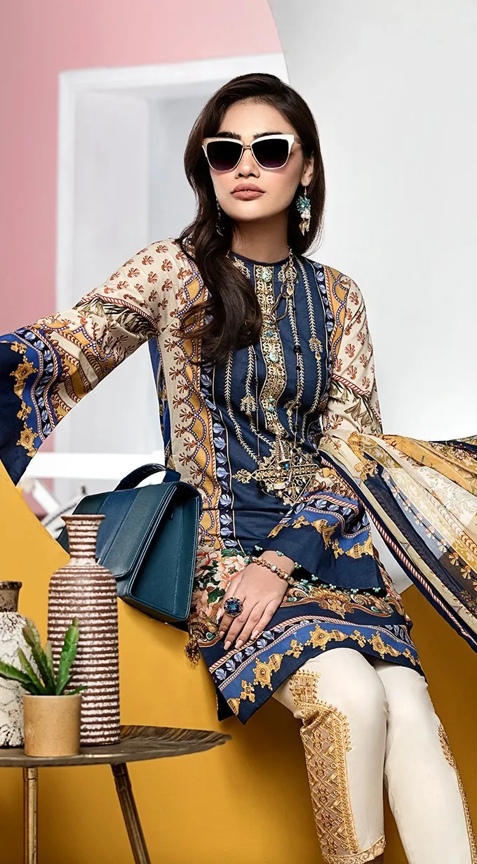 Anaya by Kiran Chaudhry – Viva Lawn Collection 2020 – 09A - KIARA