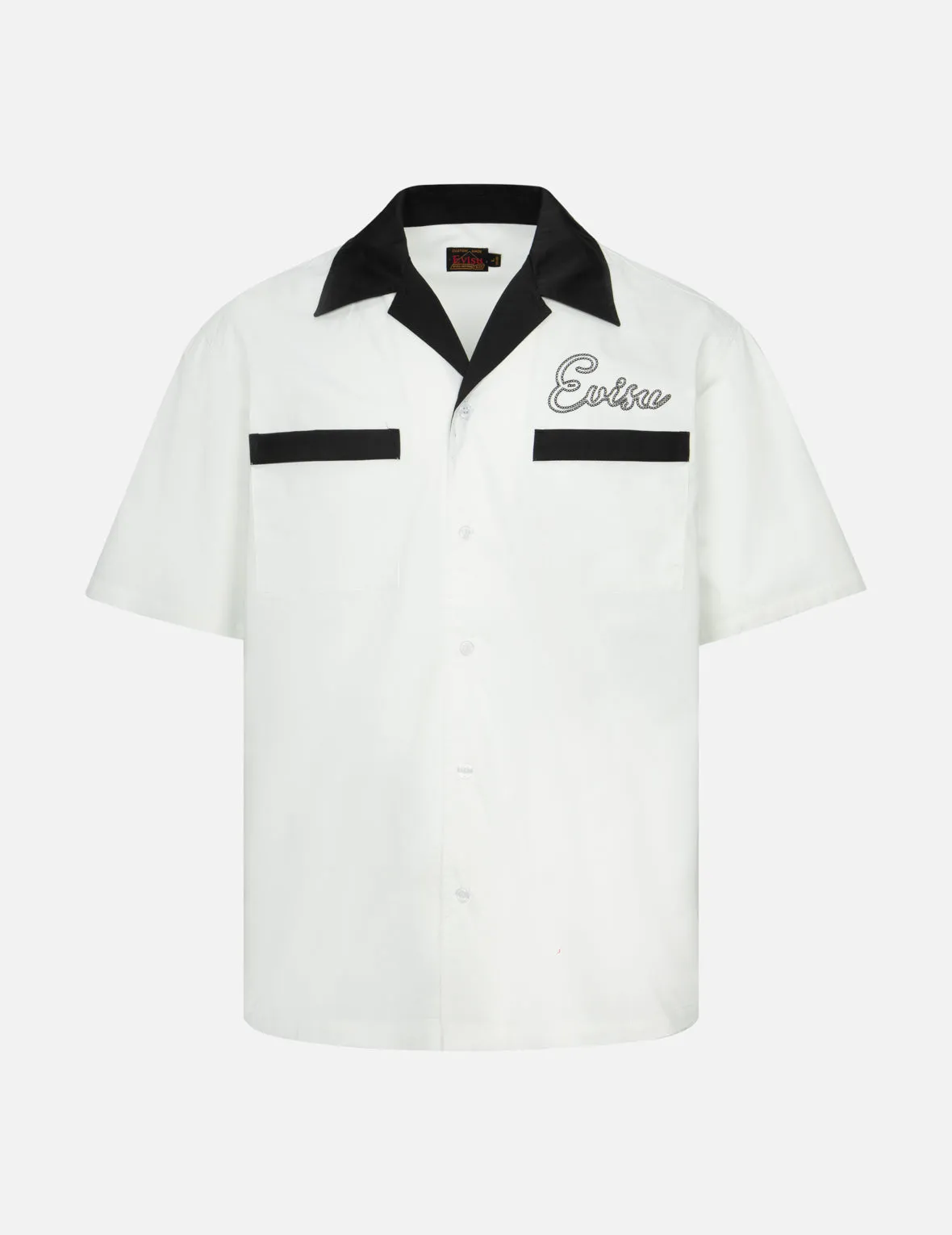 Chain-Stitched Embroidery Logo Boxy Tencel Shirt