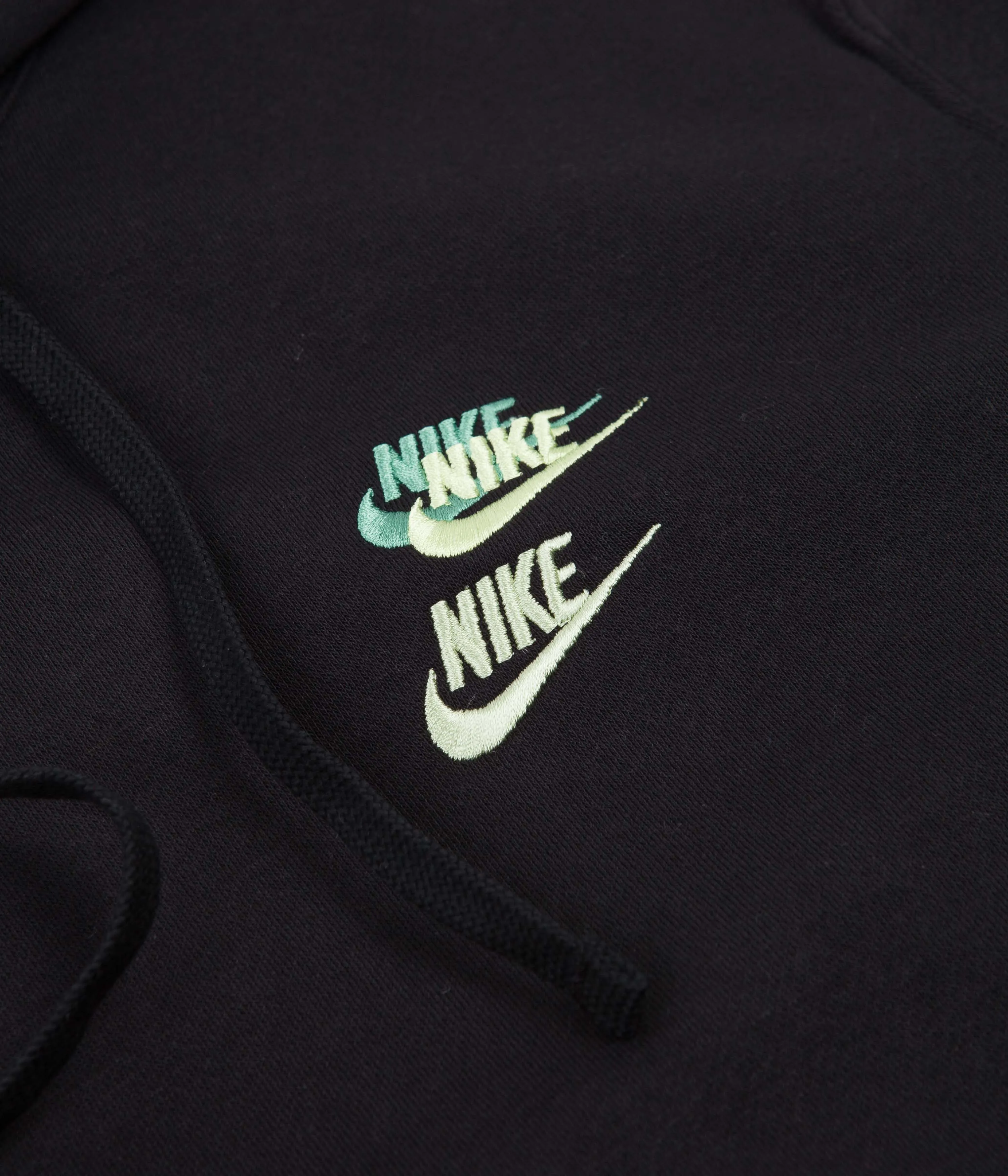 Nike Brushed Back Hoodie - Black / Black